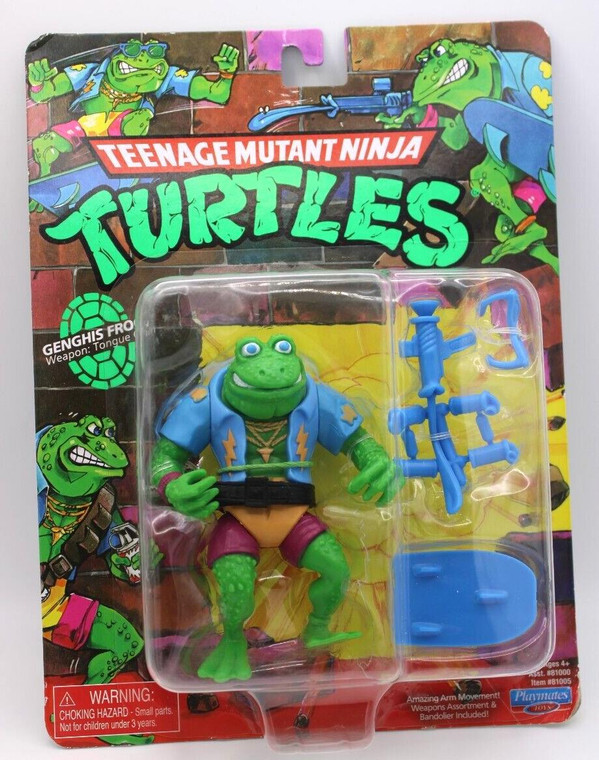 Teenage Mutant Ninja Turtles Genghis Frog Retro Playmates 2023 Card Creases