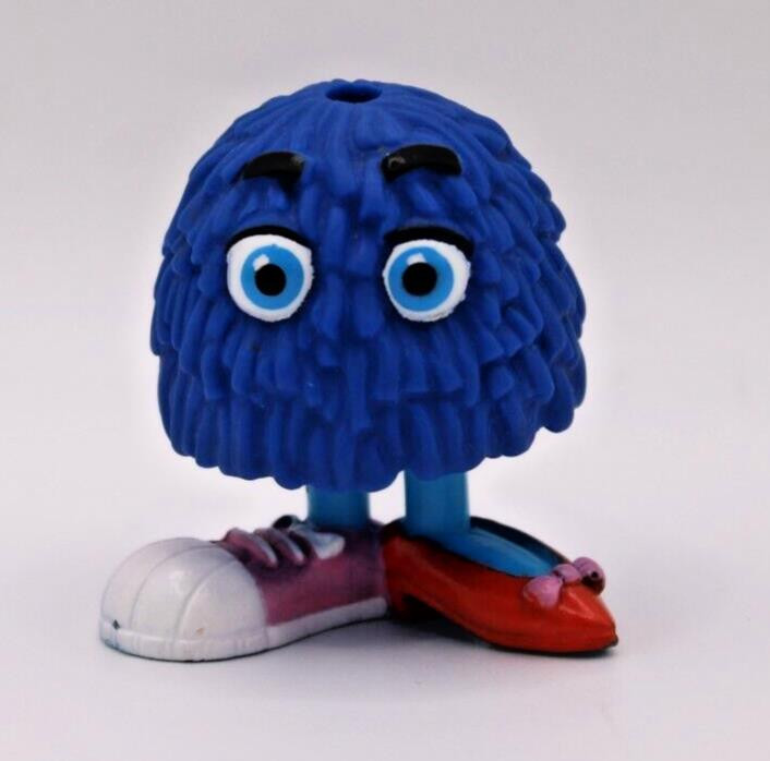 McDonald's Blue Fry Guy/Girl Happy Meal Toy 2 Inch Figure 1989