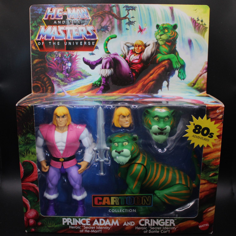 He-Man Masters of the Universe Cartoon Collection Prince Adam & Cringer Figures