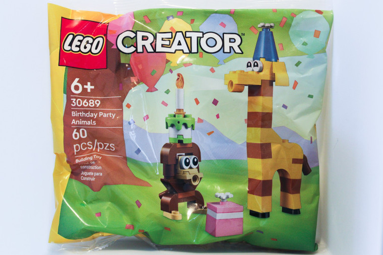 LEGO Creator 60 Pieces Birthday Party Animals 30689 (Sealed Polybag)