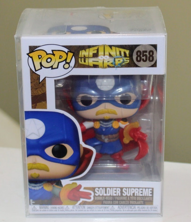 Funko Pop! Marvel Infinity Warps - Soldier Supreme #858 With Protector Case