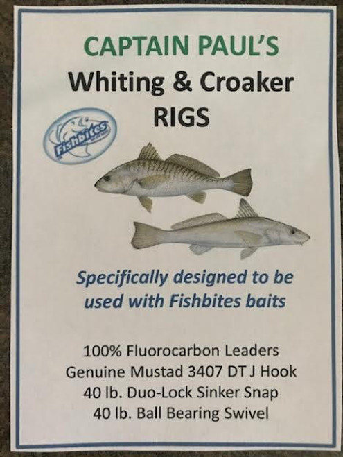  Fishbites Approved Whiting & Croaker Rigs 