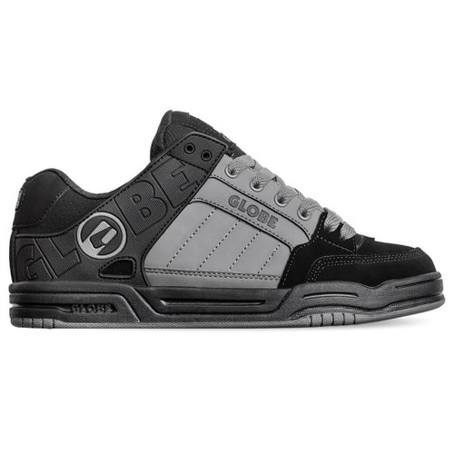 Globe Tilt Shoes Mens in Black Charcoal Split