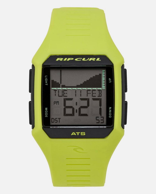 Rip Curl Rifles Midsize Tide Watch Mens in Sunny Lime