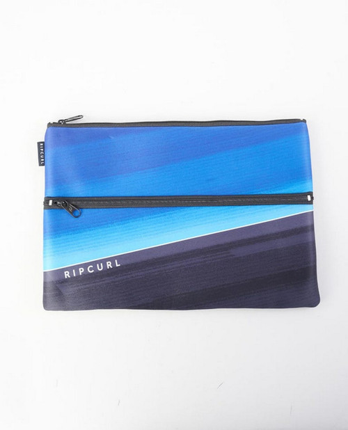 Rip Curl X Large Pencil Case in Black Blue