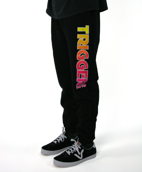 Trigger Bros Retro Track Pant in Black