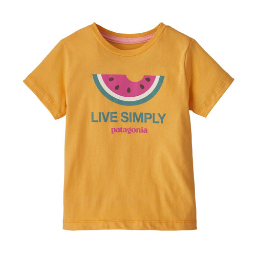 Patagonia Baby Live Simply Organic Tee in Melon Saffron