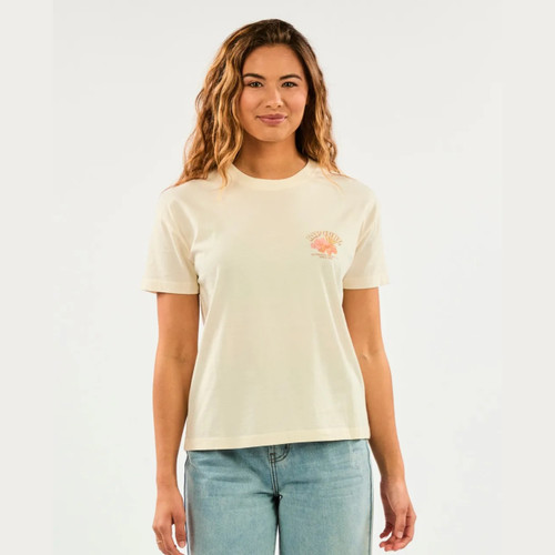 Rip Curl Hula Relaxed Tee Womens in Bone