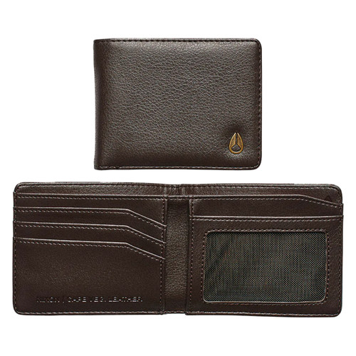 Nixon Cape Vegan Leather Wallet in Brown