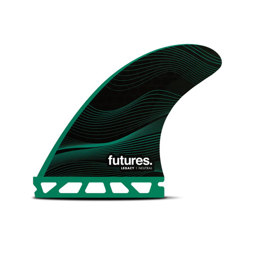 Futures F6 Honeycomb Thruster Fin Set Medium in Green