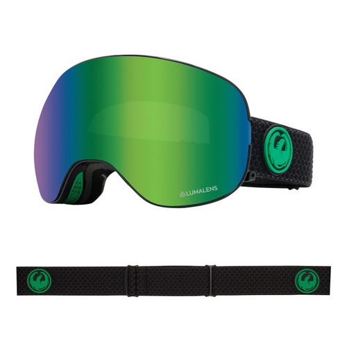 Dragon X2 Goggle in Split LL Green Ion + LL Amber