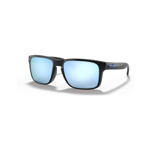 Oakley Holbrook Sunglasses in Polished Black Prizm Deep Water Polarised