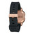 Nixon Siren Stainless Steel Watch Womens in Rose Gold Black