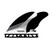 Futures DHD Honeycomb Medium Thruster Fin Set in Black White
