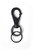 Brixton Scroll Keychain in Matte Black