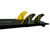 Futures P8 Honeycomb Thruster Fin Set Large in Yellow
