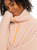 Roxy Sherpa Zip Up Jacket Womens in Peach Whip