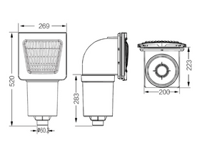 Dimensions skimmer LVJ L-2107