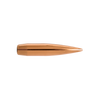 Detailed view of a Berger Long Range Hybrid Target bullet, .30 caliber, 220gr, from the product series 30786 designed for 250 bullets. Displayed against a transparent background, the bullet features a sleek, copper-colored body and an aerodynamically efficient pointed tip, optimized for superior performance in long-range shooting competitions.