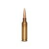 Close-up view of a Berger Long Range Hybrid Target bullet, 6mm Creedmoor, 109gr, from the pack with product number 20030. The ammunition is displayed against a white background, highlighting its copper-colored body and precision-engineered tip, optimized for consistency and accuracy in long-range shooting competitions.