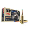 The image shows a box of Norma Ammunition, specifically the Bondstrike series for long-range hunting. It's designed for the 6.5mm Creedmoor cartridge and comes with a 143-grain Bondstrike bullet. The Bondstrike bullet is known for its exceptional long-range accuracy and high ballistic coefficient, which ensures deep penetration and reliable expansion on impact. The box design highlights its use for big game hunting with a graphic of a deer in the background, emphasizing its suitability for hunters seeking precision and performance at extended distances. This type of ammunition is popular among hunters and sport shooters who require precision for target engagement over long ranges.