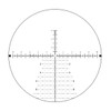 The image depicts the APR-2D MRAD reticle of the Element Optics Helix 4-16x44 FFP scope. This type of reticle is designed for precise shooting, with MRAD (milliradian) markings that allow shooters to calculate distances, holdover, and windage corrections. The reticle has horizontal and vertical lines with dots and tick marks that help in aiming and compensate for bullet drop and wind drift without needing to adjust the scope turrets for every shot. It's a popular choice among long-range shooters for its versatility and the ability to make quick, in-field adjustments.