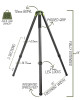 Detailed diagram of the FatBoy Traverse Tripod, showcasing its two-section configuration. Key features are annotated, such as the 55 lb load capacity, 100mm bowl, padded grip, 4mm leg locks, integrated spiked feet, and a 55-inch footprint width. Measurements like the 38.75cm pack down and 66 inches fully extended height are specified. The tripod's robust design and specifications are clearly presented against a light background, providing an informative and visual guide for users.