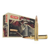 image features a box of Norma WHITETAIL ammunition, specifically for the 300 Winchester Magnum (Win Mag) caliber, with a 150 grain Pointed Soft Point (PSP) bullet. This ammunition is marketed towards hunters targeting large game like deer, as suggested by the packaging which prominently features a deer and emphasizes the ammo's utility for whitetail hunting. The design suggests that these rounds are tailored for long-range accuracy and effective performance in hunting scenarios. The box contains 20 rounds, highlighting Norma's commitment to providing quality hunting ammunition.