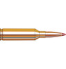 The image shows a detailed graphic of a 6.5 PRC 147 Grain ELD Match cartridge by Hornady. This high-performance ammunition is designed for precision and reliability in competitive shooting and hunting. The graphic clearly depicts the internal structure and dimensions of the bullet, showcasing the meticulous engineering that goes into its design. This bullet features an extremely low drag (ELD) design for maximized accuracy, consistency, and ballistic performance.
