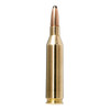 The uploaded image features a single round of Norma Whitetail ammunition in .243 Winchester caliber, loaded with a 100-grain Pointed Soft Point (PSP) bullet. This type of bullet is designed to offer controlled expansion and deep penetration, making it highly suitable for deer hunting. The .243 Winchester is a popular choice among hunters for its effectiveness in taking down medium-sized game with precision and minimal damage to the meat. The brass casing and polished finish on the bullet signify high-quality manufacturing standards, which are typical of Norma ammunition, known for its reliability and consistency in performance.