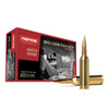 The image showcases a box of Norma Golden Target Match Grade Ammunition in 6.5 PRC with 143 grain Golden Target Boat Tail Hollow Point (BTHP) bullets. This type of ammunition is specifically designed for match-grade performance, offering superior accuracy for competitive shooting and precision target practice. The box design highlights a sniper in action, emphasizing the precision and performance aspect of these cartridges. This premium ammunition is typically favored by serious marksmen and long-range shooters who demand the highest level of performance and consistency from their rounds.