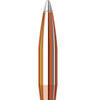 Illustration of a Hornady 6.5mm .264 135 grain A-Tip Match bullet, product number 26179, designed for a 1-8.5" twist rate. This high-precision bullet features a copper body with aerodynamic colored bands and a pointed silver tip, enhancing stability and accuracy. Ideal for long-range shooting competitions, presented with clear focus on its unique design details.