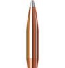 Illustration of a Hornady 6.5mm .264 153 grain A-Tip Match bullet, product number 2638, designed for a 1-8" twist rate. This high-performance bullet features a copper body with aerodynamic colored bands and a precision silver tip, engineered for stability and accuracy. Ideal for long-range shooting competitions, highlighted with a focus on its advanced design and features.