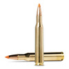 The image shows two rounds of Norma Ammunition in .270 Winchester caliber, each loaded with 140 grain Tipstrike bullets. These rounds are designed for hunting, featuring a bullet type that maximizes impact and penetration for effective game harvesting. The visible design of the bullet suggests an emphasis on aerodynamics and terminal performance, crucial for ensuring that the projectile performs optimally at various ranges typically encountered in hunting scenarios. This type of ammunition is well-regarded for its precision and consistency, which are vital for hunters seeking reliable performance in the field.