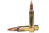 The image you uploaded shows a 5.56x45 NATO 55gr Full Metal Jacket (FMJ) round. This type of ammunition is commonly used in rifles chambered for .223 Remington and 5.56 NATO, which are popular for both military and civilian use in various countries. The FMJ bullet design is noted for its relatively inexpensive production and reliability for target shooting, training, and tactical exercises. The cartridge typically has a brass case, a copper jacketed lead core bullet, and is designed to deliver consistent performance with limited expansion on impact, making it suitable for practice and competitive shooting.