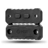 MDT M-LOK Exterior Forend Weights, Gen 2. This 2-pack set in matte black (107304-BLK) is precision-engineered for compatibility with M-LOK rail systems, offering a straightforward and secure attachment to your rifle's forend. Designed to counteract muzzle rise and enhance stability, these weights can significantly improve shot consistency and precision. The solid construction and rugged design add minimal bulk while providing maximum balance adjustment. Whether for competition or hunting, these MDT forend weights are an excellent choice for shooters looking to fine-tune their rifle's performance.