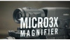 This image shows the Vortex Optics Micro3x Magnifier, likely as part of a promotional visual. The magnifier is designed to be paired with a red dot or holographic sight to provide 3x magnification, enhancing the user's ability to engage targets at greater distances while maintaining the option for close-range sighting. The image also seems to capture the magnifier in a flip-to-side mount, a common feature that allows the shooter to quickly switch between magnified and unmagnified views. It’s an ideal setup for shooters who need versatility in the field.