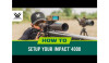 The image you’ve uploaded is likely from a guide or a promotional piece by Vortex Optics on how to set up the IMPACT 4000 ballistic rail-mounted laser rangefinder. The graphic is designed to introduce users to the setup process of the device, which is critical for ensuring accurate range findings and ballistic calculations. These rangefinders are typically used in conjunction with riflescopes for precision shooting at long distances, and proper setup is essential for maximizing their effectiveness. The image itself shows a shooter looking through a riflescope, with the IMPACT 4000 mounted on top of the rifle, ready to assist in distance measurement and shot placement.