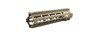 Geissele Automatics 9.3" Super Modular Rail MK8 with M-LOK attachment system in Desert Dirt Color. It's a high-quality, precision-engineered handguard used on rifles to allow the user to attach a variety of accessories in a customizable setup. The desert color suggests it's designed for use in certain environments or for those who prefer a specific aesthetic for their equipment.