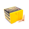 The image showcases a box of Berger Hybrid Target bullets, .30 Caliber, 230 grain, product number 30430. In front of the yellow and black box, two of the high-quality copper bullets are displayed, reflecting Berger's commitment to superior accuracy and performance in long-range shooting competitions.