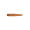 A Berger VLD (Very Low Drag) Hunting bullet, 6mm caliber, 115 grain, product number 24530, is featured in the image against a dark backdrop. The design emphasizes the bullet's sleek profile and copper construction, which are key for hunters requiring precision and effective terminal ballistics at long distances.