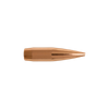 Detailed view of a single .30 Caliber Berger Bullet, 185 grain, VLD (Very Low Drag) Target, product code 30413. The bullet is displayed with its copper jacket and boat tail design, which reduces air resistance for improved precision in target shooting, representative of a box containing 100 pieces.