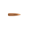 Profile view of a single 6mm, 90 grain Berger BT Target bullet, part number 24725, against a clear background, showcasing the bullet's sleek, aerodynamic design for accuracy and consistency in target shooting, representing part of a bulk pack of 1000 for competitive shooters.