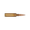 This image presents a single round of Berger Ammunition, the 6mm Creedmoor with a 105 grain Hybrid Target bullet, indicative of product series 20020. The round is shown in sharp detail against a transparent background, highlighting the sophisticated design of the cartridge, which is engineered for precision and consistency in competitive shooting.