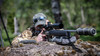 GRS Loke stock detail, close view of the textured vertical grip and thumb rest.