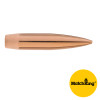 Sierra Bullets 6.5mm 142 grain HPBT Match, model 1742C, 500 count. Image shows a single copper bullet with a hollow point boat tail design, isolated on a white background. The 'MatchKing' logo is displayed in a yellow circle in the corner.