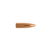 This image showcases a single 6mm Berger Bullet, weighing 80 grains, from the Flat Base Varmint product line, product number 24321. The bullet is pictured in detail against a transparent backdrop, highlighting the design features that contribute to its high accuracy and effectiveness in varmint hunting scenarios.