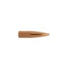 Detailed view of a 6mm Berger Bullet, weighing 88 grains, from the High BC Flat Base Varmint range, part of product series 24323. Displayed against a transparent backdrop, the bullet's design is emphasized, showcasing its shape which is optimized for high ballistic coefficient and performance in varmint control scenarios.