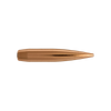 Close-up image of a Berger 7mm, 195gr EOL Elite Hunter bullet from product number 28750. This bullet features a copper jacket with a tapered design optimized for extreme long-range hunting. The image highlights the bullet's aerodynamic profile and pointed tip, designed for high precision and effectiveness in hunting, displayed against a transparent background to emphasize its performance characteristics.