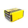 Vivid yellow box of Berger AR Hybrid OTM Tactical bullets, 6.5mm caliber, 130gr, product number 26795, containing 500 bullets. The box design features a tactical bullet graphic and precision markings on the side, emphasizing its suitability for tactical shooting scenarios and competitive sports.